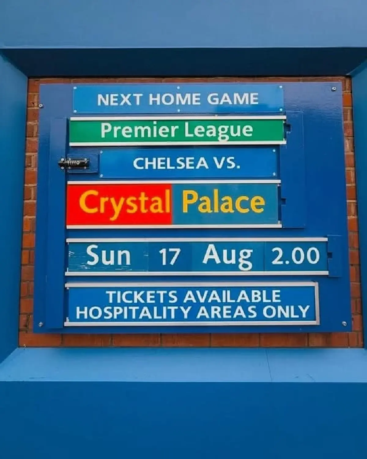 ถ่ายทอดสด เชลซี พบ คริสตัล พาเลซ พรีเมียร์ลีก วันนี้ 17 ส.ค.68