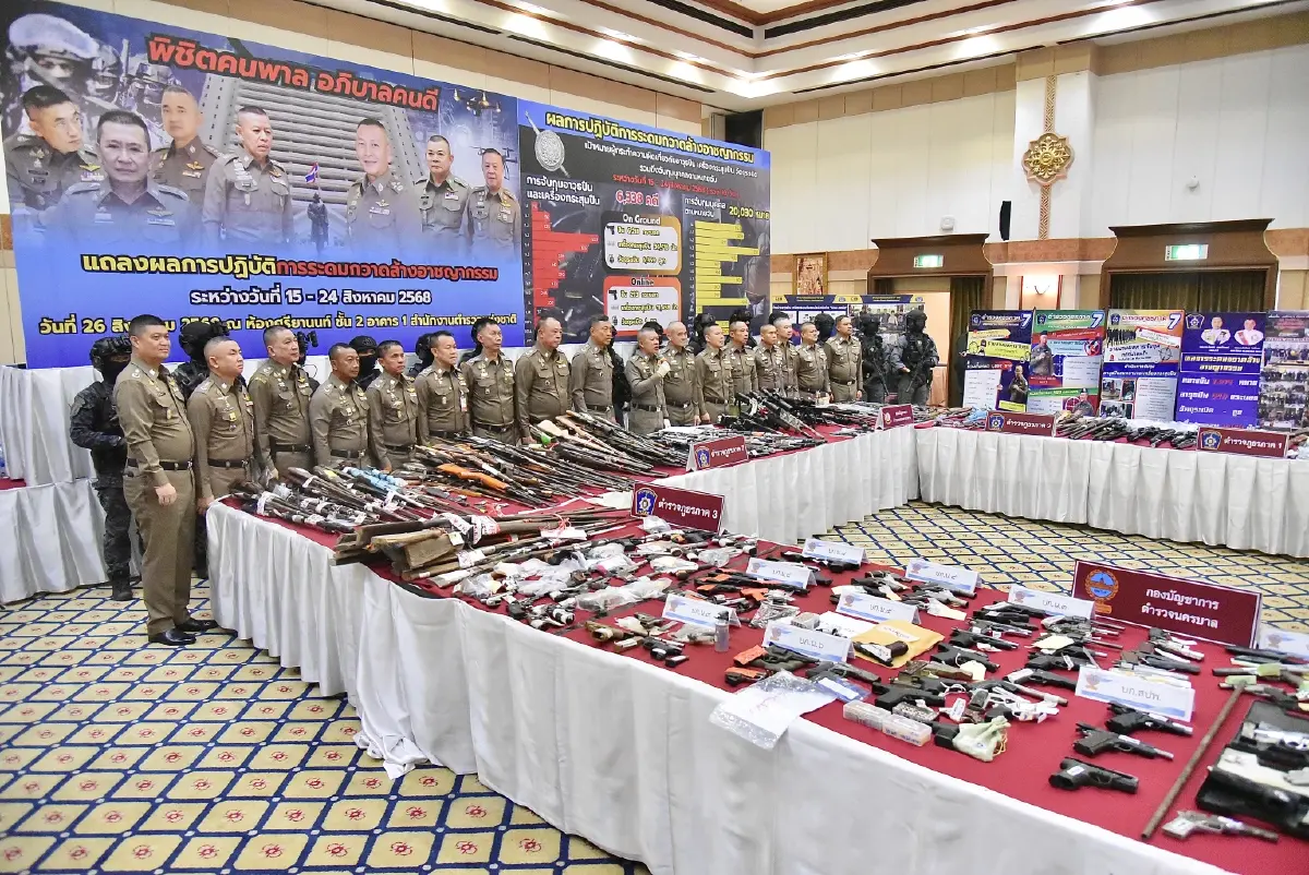 สตช.ระดมกวาดล้างอาวุธปืน  10 วัน รวบ! ผู้ต้องหารวมเกือบ 2 หมื่นคน