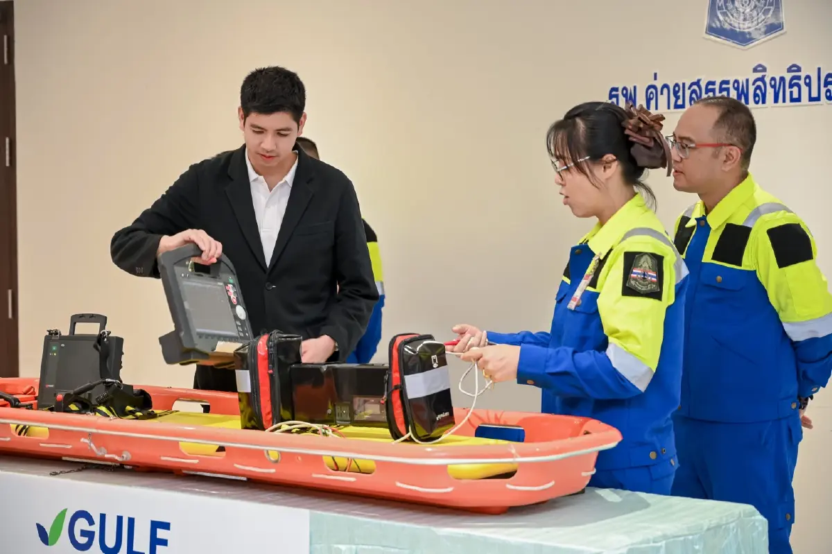 GULF มอบเครื่องกระตุกหัวใจ สนับสนุนกู้ชีพชายแดนอุบลฯ