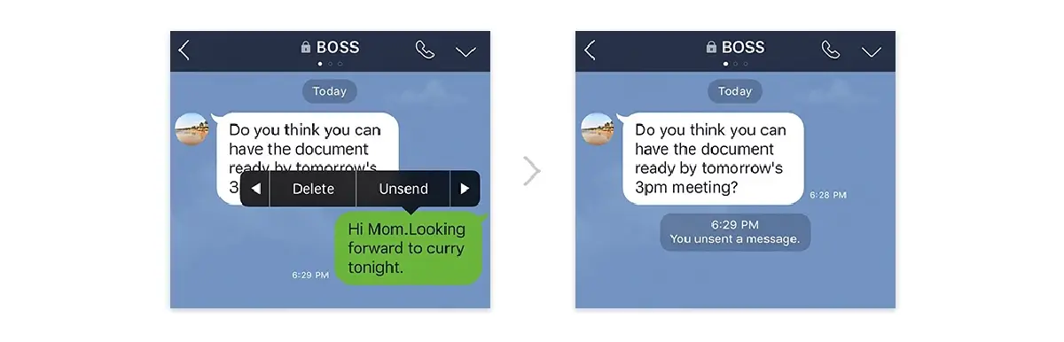 สาย 'Unsend' เตรียมสติ เมื่อ LINE ลดเวลายกเลิกข้อความเหลือ 1 ชม.!