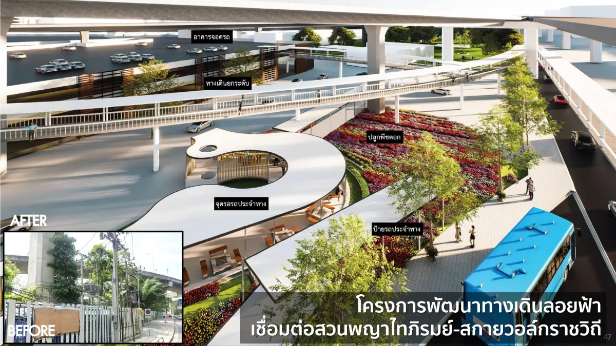 กทม.เดินหน้าปลุกชีวิตคลองสามเสน เชื่อมสกายวอล์กราชวิถี