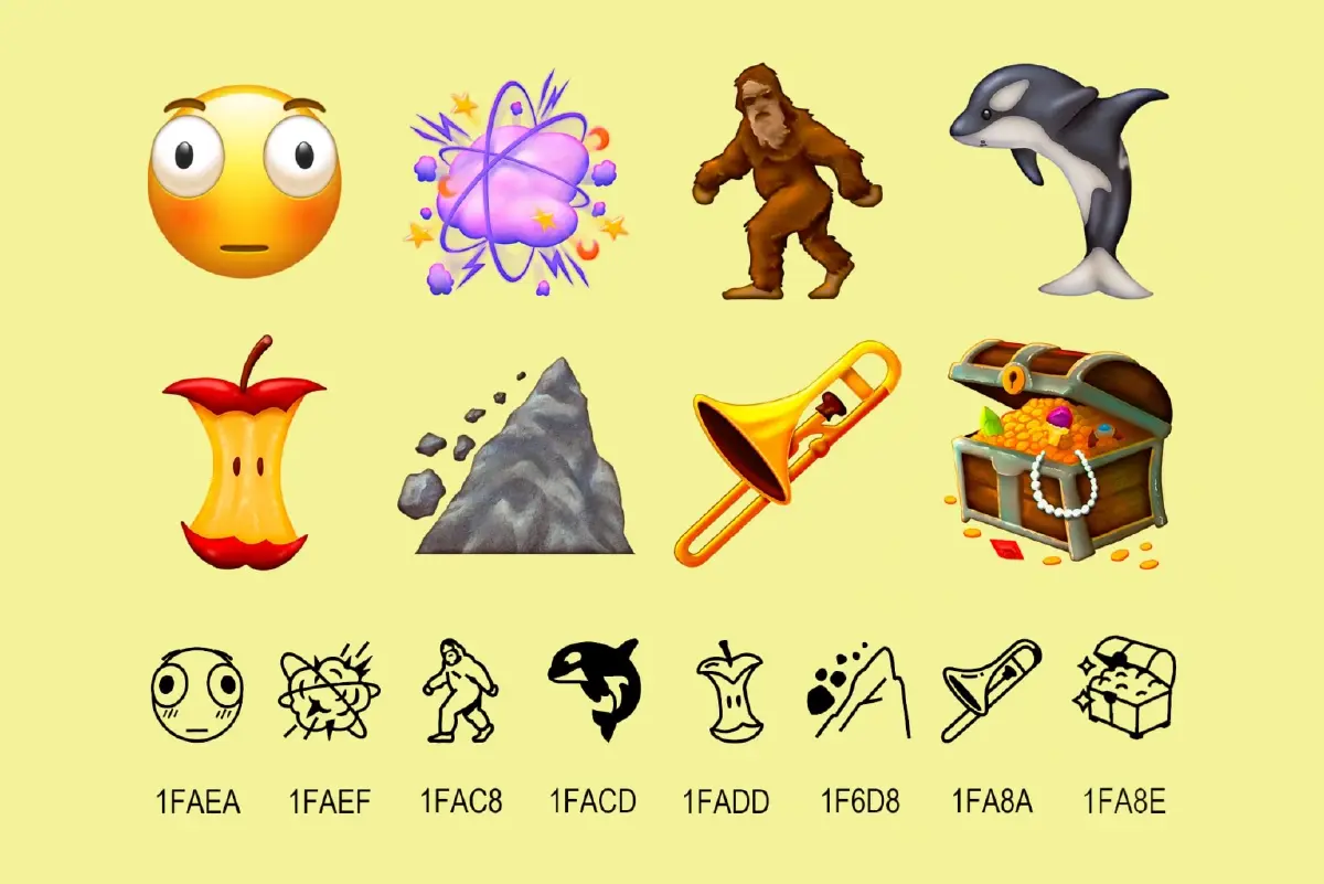 เปิดโผ Emoji ใหม่น่าใช้ "บิ๊กฟุต- วาฬเพชรฆาต" นำทีม เจอกันปี 2026!