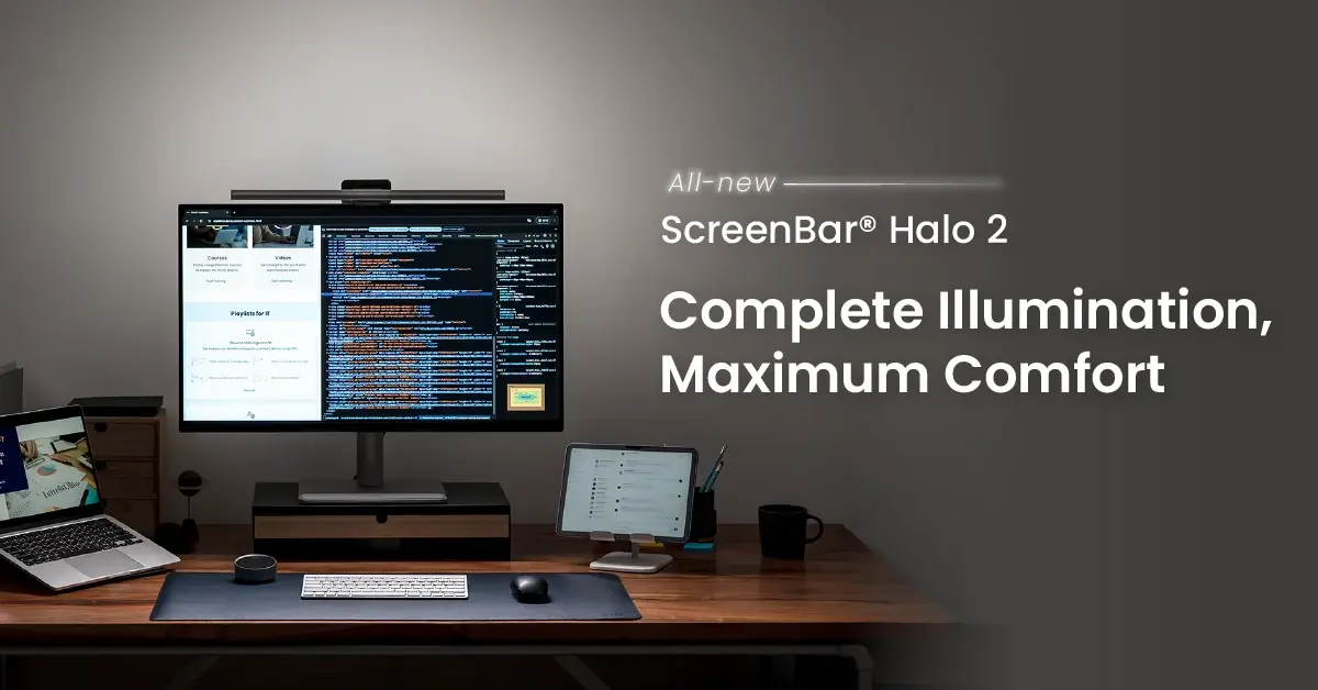 BenQ เปิดตัว ScreenBar Halo 2 โคมไฟแขวนจออัจฉริยะดีไซน์ล้ำ