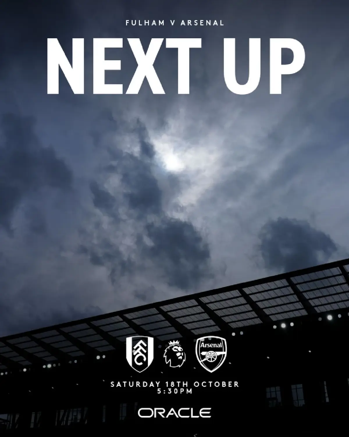 LIVE ถ่ายทอดสด ฟูแล่ม พบ อาร์เซน่อล พรีเมียร์ลีก วันนี้ 18 ต.ค.68