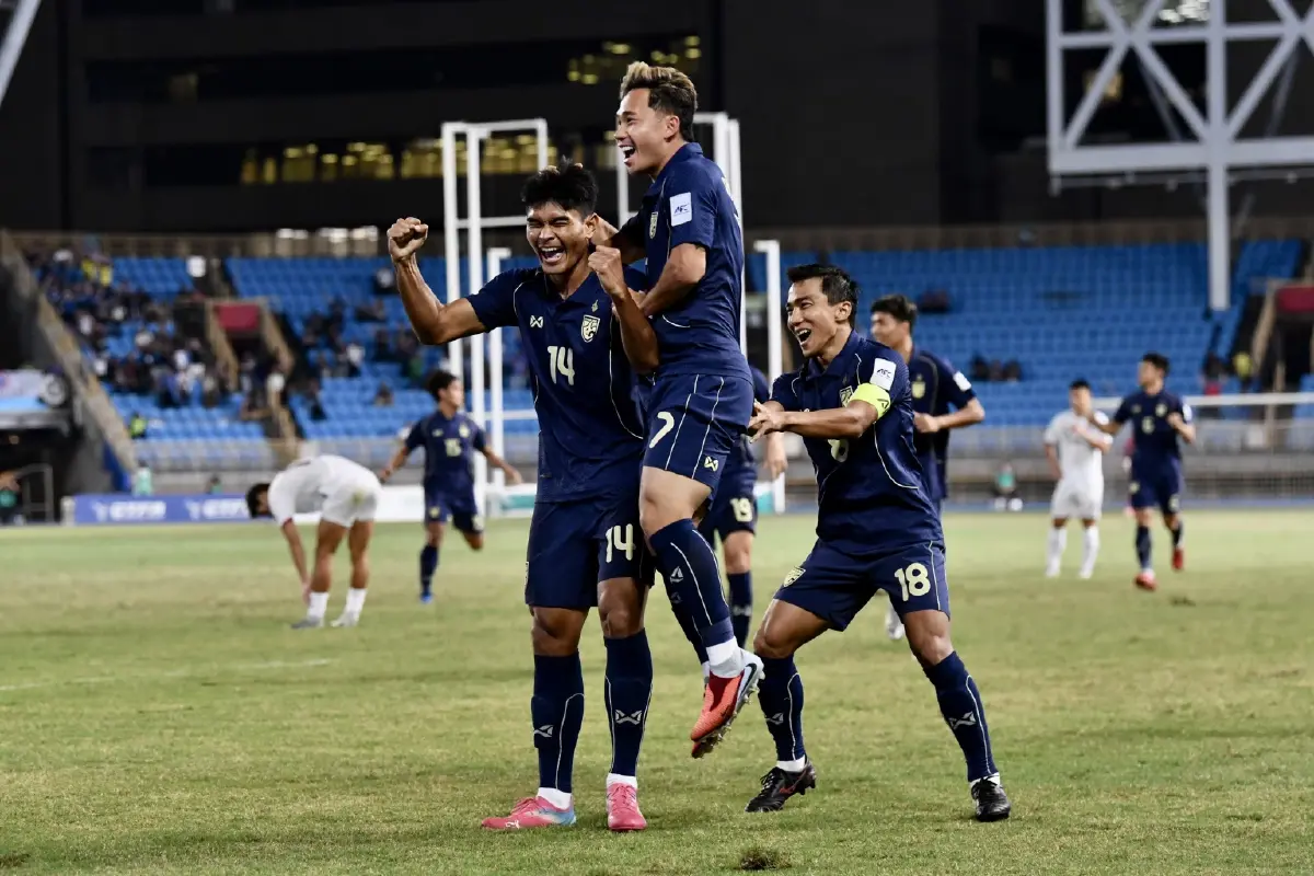 ผลบอล ทีมชาติไทย บุกอัด ไชนีส ไทเป 6-1 เอเชียน คัพ 2027 รอบคัดเลือก