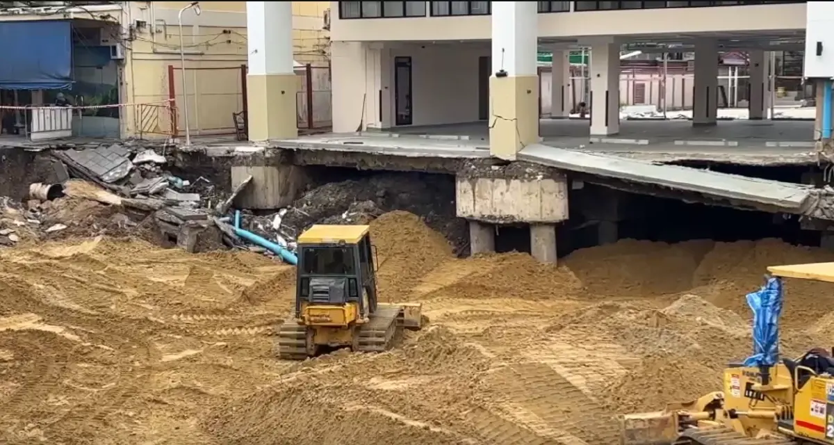 หยุดรื้อถอน "อาคารสน.สามเสน" ชั่วคราว เร่งถมทรายเสริมความแข็งแรง