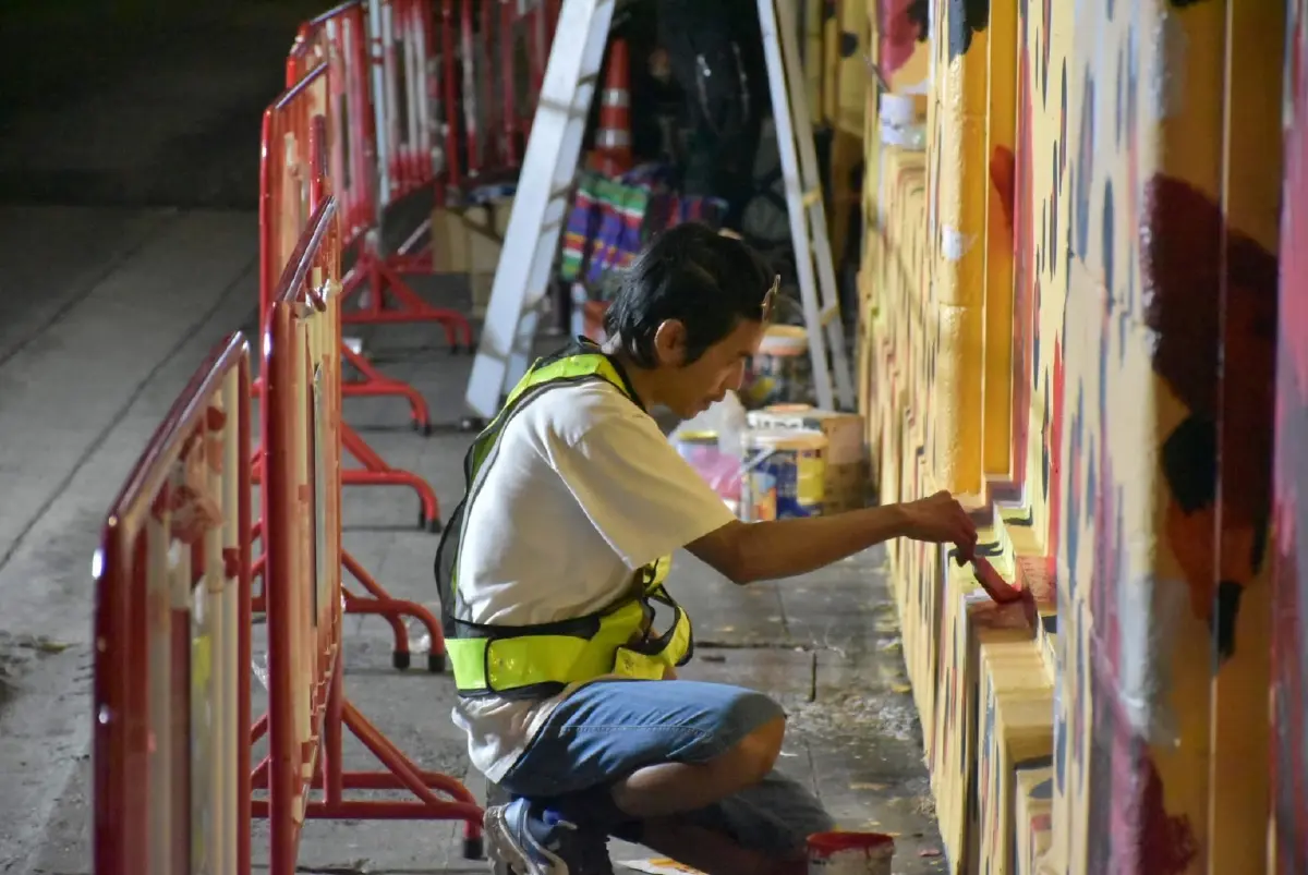 กทม. สถานทูตฝรั่งเศส ร่วมแก้ไขภาพ “เจริญกรุง 30” หลังถูกพ่นทำลาย