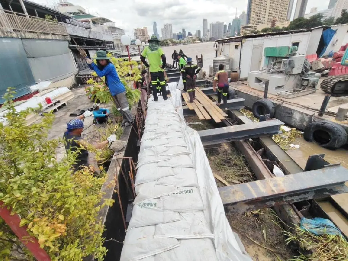 กทม.เตือนน้ำเจ้าพระยาหนุนสูง 3-6 ต.ค. ช่วยชุมชนนอกแนวคันกั้นน้ำ