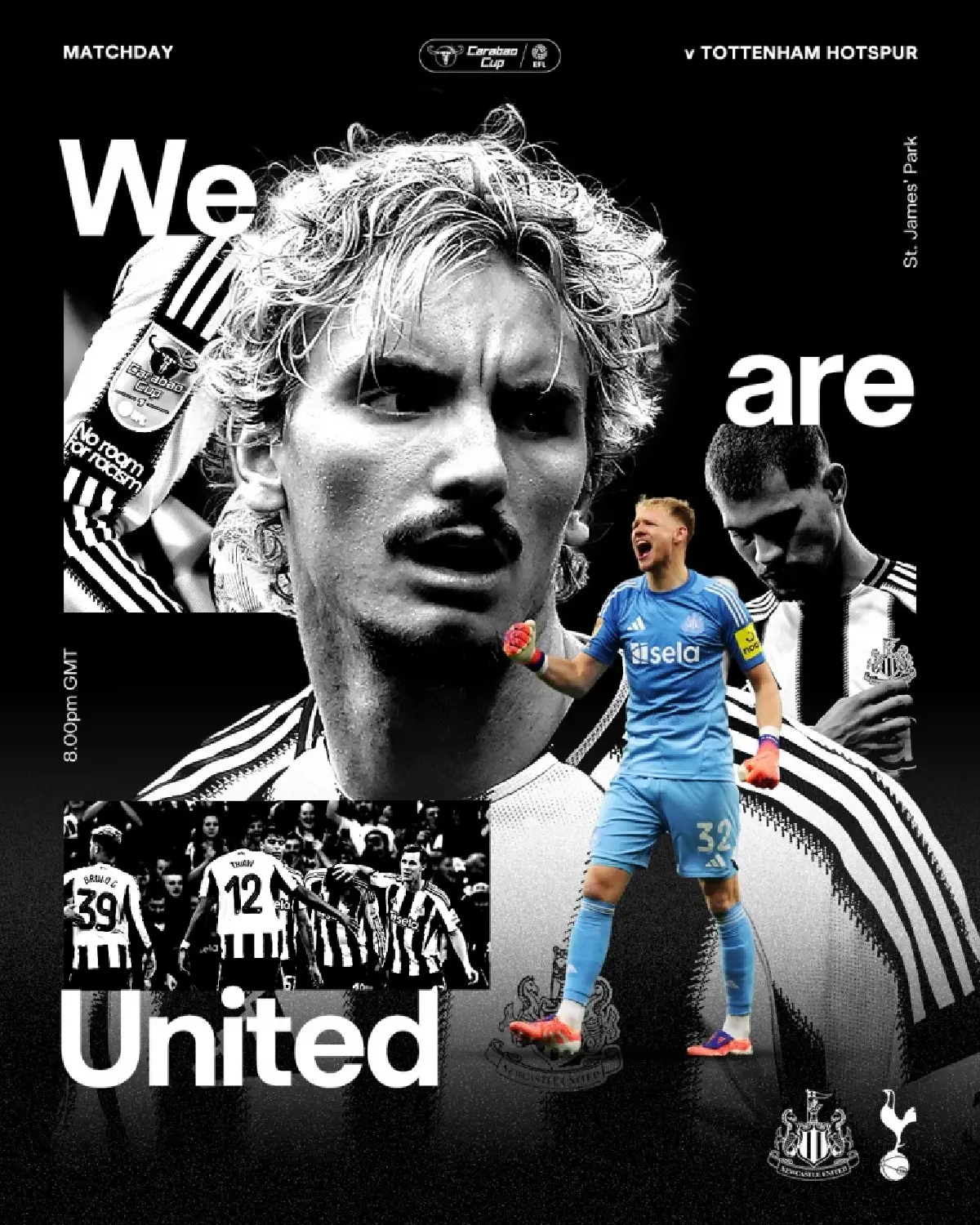 ถ่ายทอดสด นิวคาสเซิ่ล พบ สเปอร์ส คาราบาวคัพ วันนี้ 29 ต.ค.68