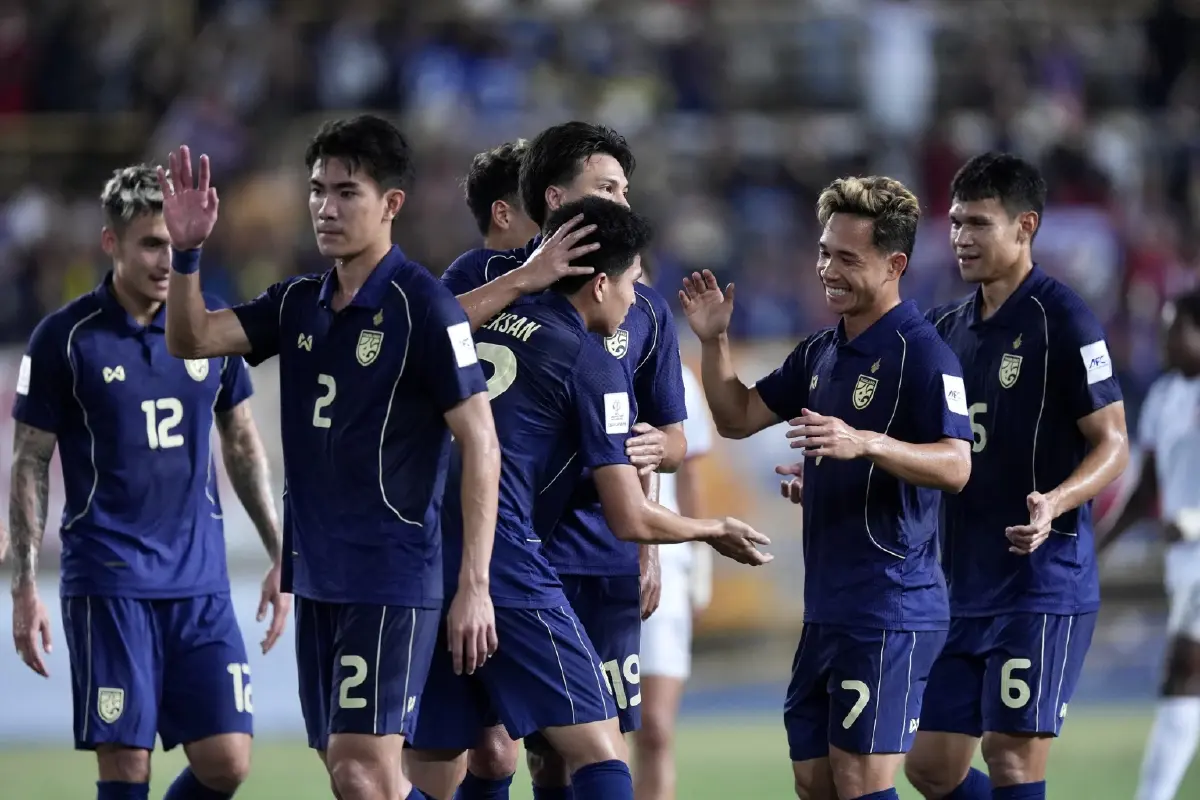 ผลบอล ทีมชาติไทย บุกอัด ไชนีส ไทเป 6-1 เอเชียน คัพ 2027 รอบคัดเลือก