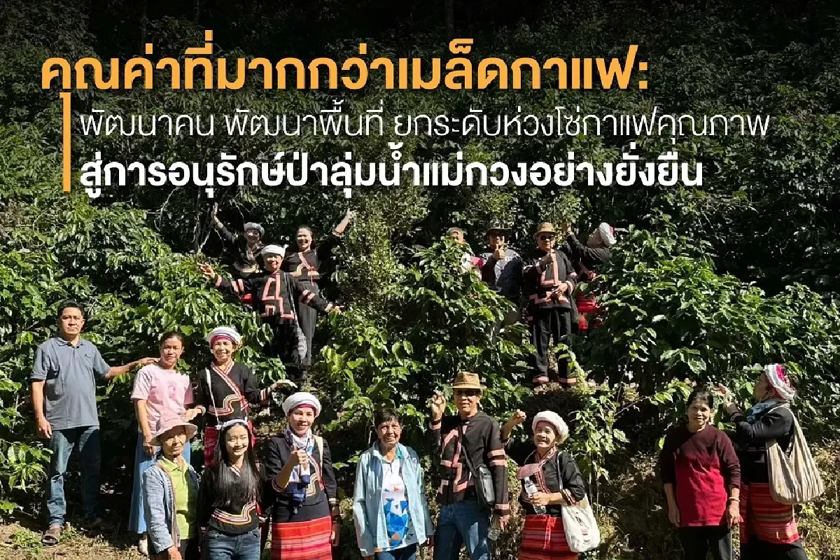 ยกระดับกาแฟด้วยนวัตกรรม สู่การอนุรักษ์ป่า "ลุ่มน้ำแม่กวง" อย่างยั่งยืน