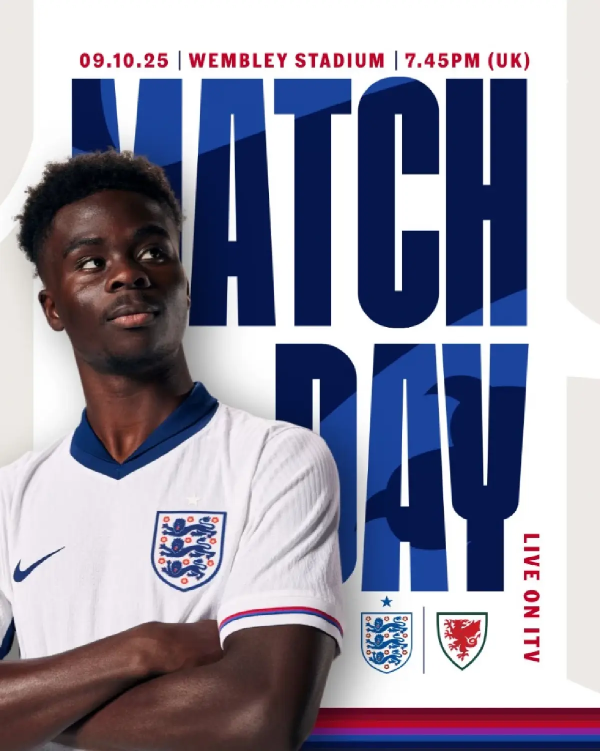 LIVE ถ่ายทอดสด อังกฤษ พบ เวลส์ ฟุตบอลกระชับมิตร วันนี้ 9 ต.ค.68