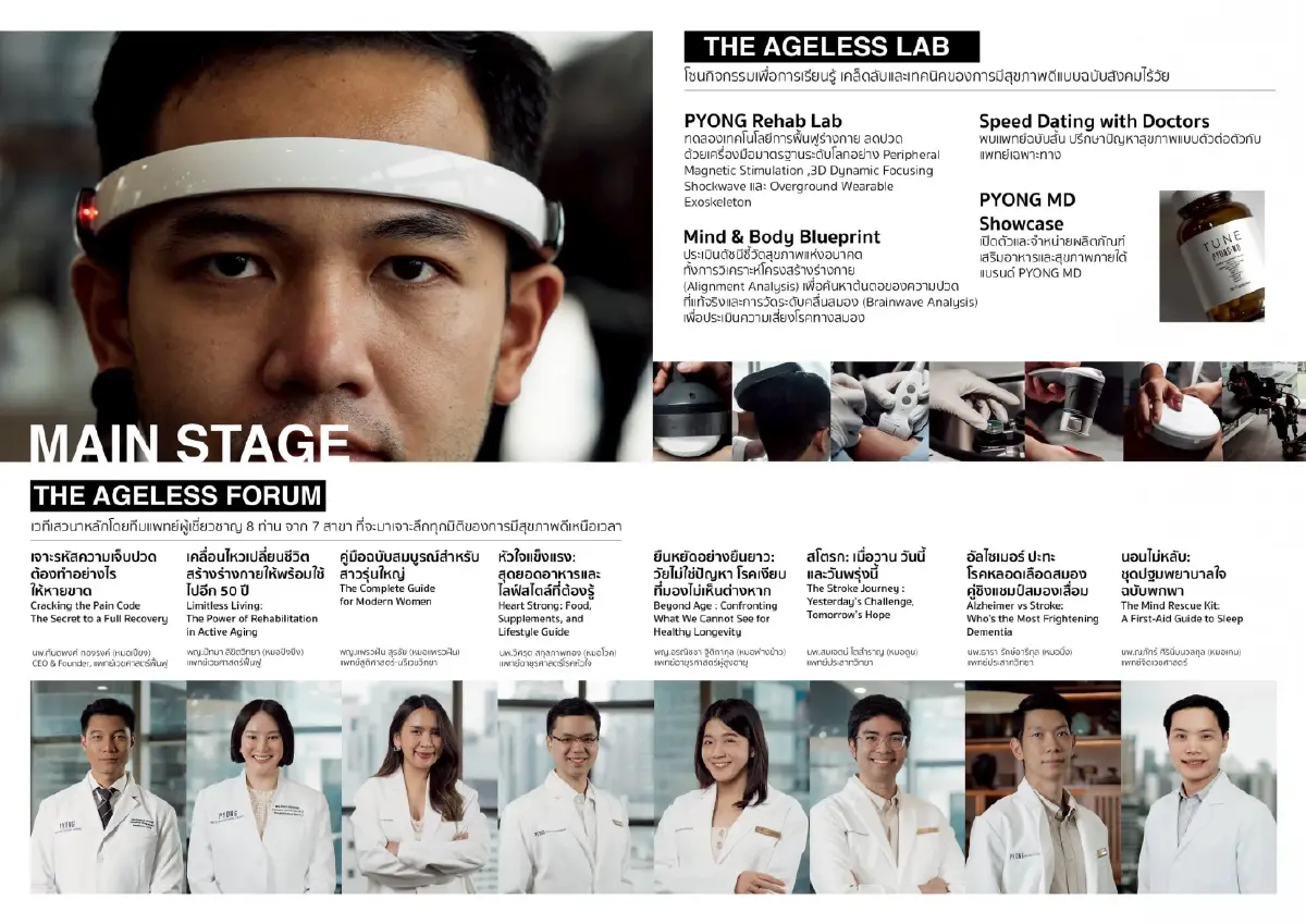 PYONG ชูแนวคิด ‘Healthspan’ โชว์เทคโนโลยีฟื้นฟูร่างกายรับสังคมสูงวัย