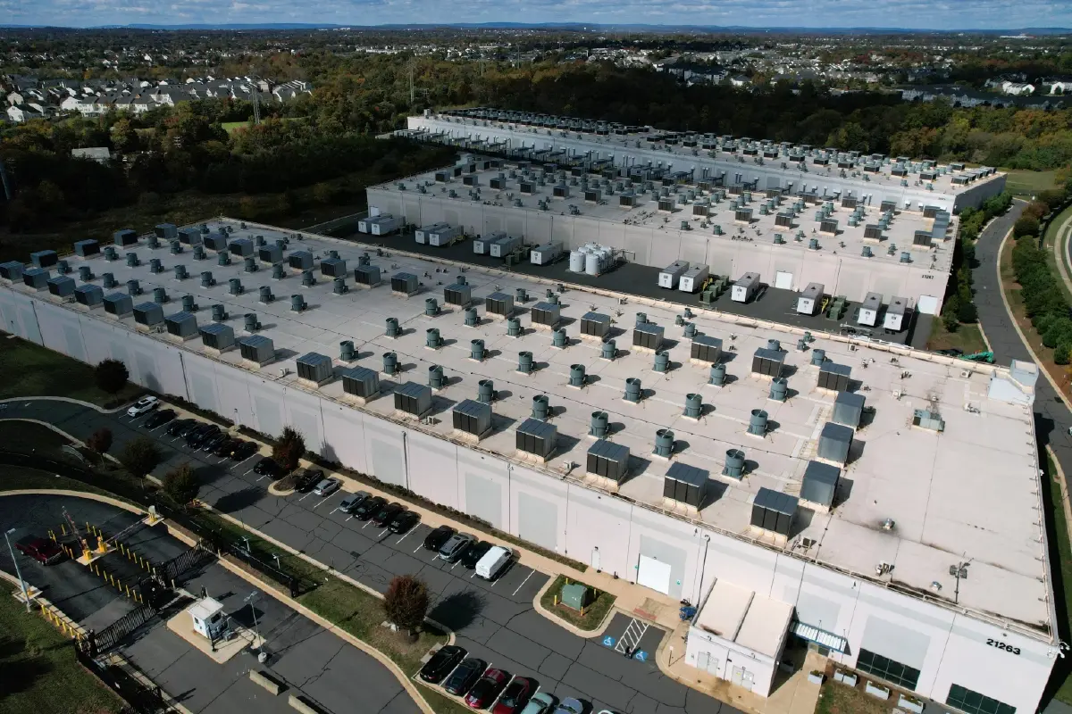 Amazon Web Services Data Center known as US East 1 in Ashburn, Virginia, U.S