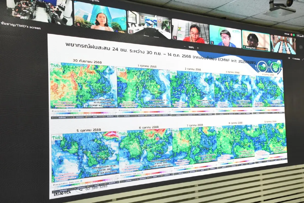 สทนช. เร่งประชุมทุกหน่วยด่วน หลังฝนถล่มจากพายุ “บัวลอย”  พร้อมเตรียมรับอิทธิพลหย่อมความกดอากาศต่ำอีกระลอก 5 ต.ค. นี้