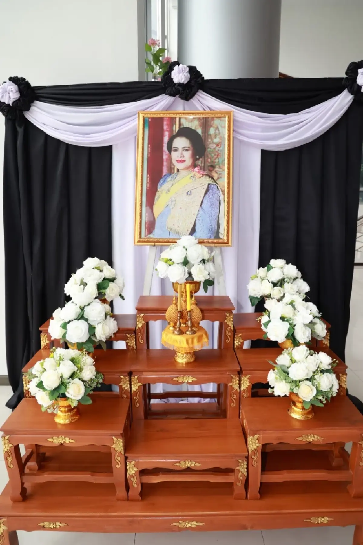 กรมทรัพยากรน้ำบาดาลจัดพิธีสัตตมวารถวายอาลัย 'พระพันปีหลวง'