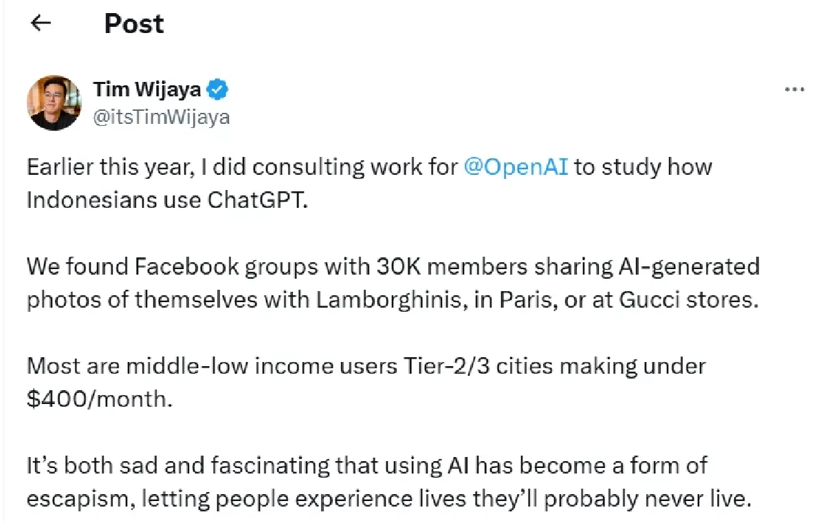 ธุรกิจใหม่มาแรง "แอปฯ AI เที่ยวทิพย์" เจาะตลาดคนอยากมีชีวิตหรู