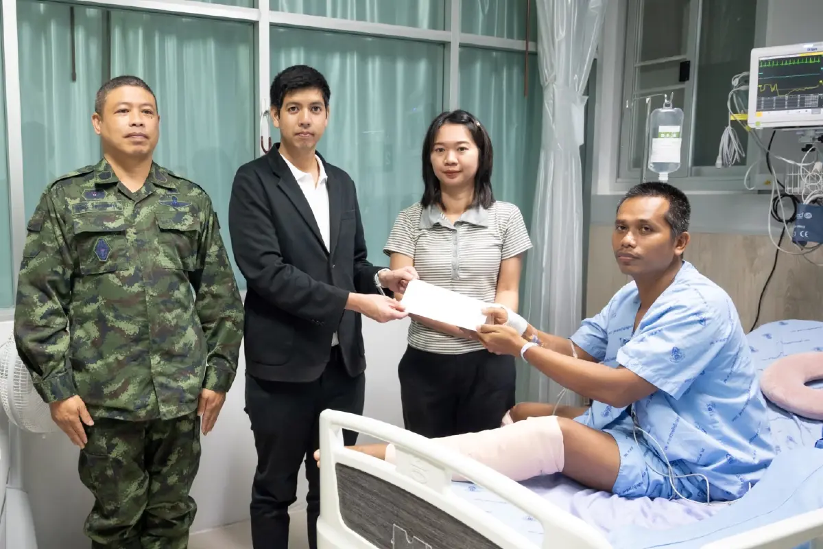 GULF มอบเงิน 1.3 ล้านบาท ช่วยหลือทหารเหยียบกับระเบิดชายแดนไทย – กัมพูชา