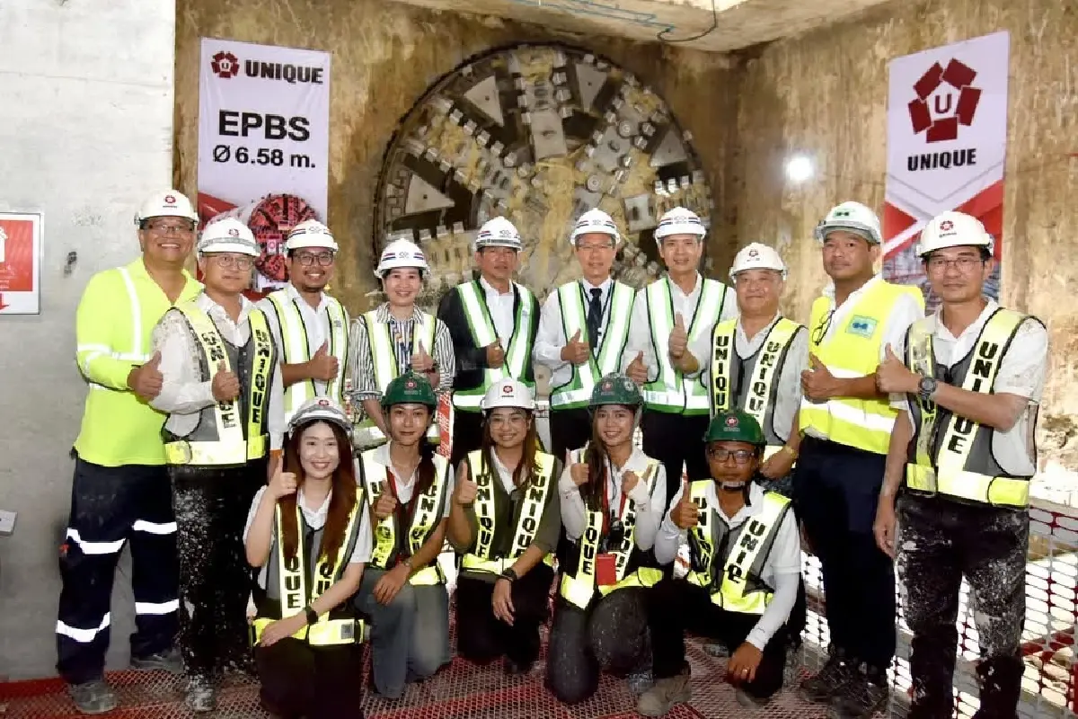 “หัวเจาะปสุตา" ทะลุสถานีสะพานพุทธฯ” สำเร็จ! รถไฟฟ้าสีม่วงใต้ คืบหน้า 65%