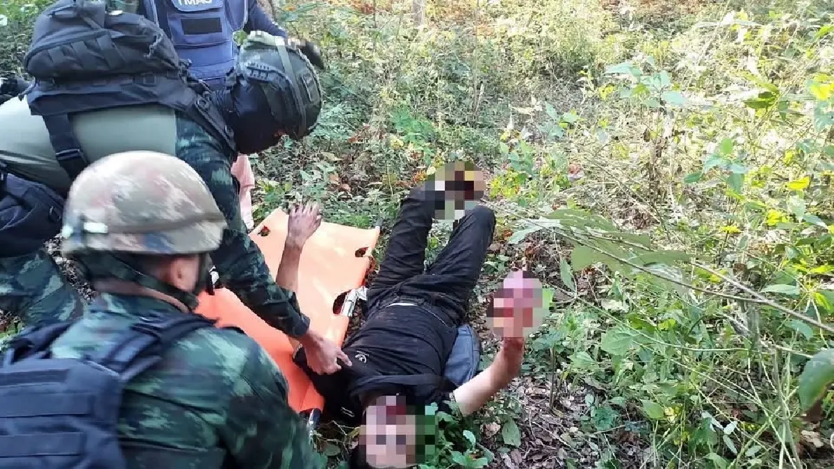 กองกำลังบูรพา ช่วย "ชาวจีน" เหยียบกับระเบิด ระหว่างลักลอบเข้าไทย