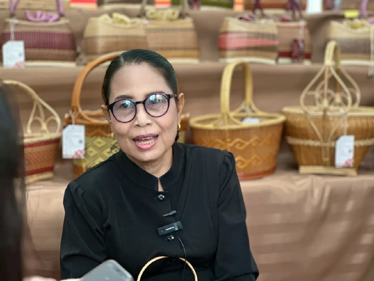 ของดีอ่างทอง “จักสานบ้านตลาดใหม่” ฝีมือชุมชน โดนใจญี่ปุ่น