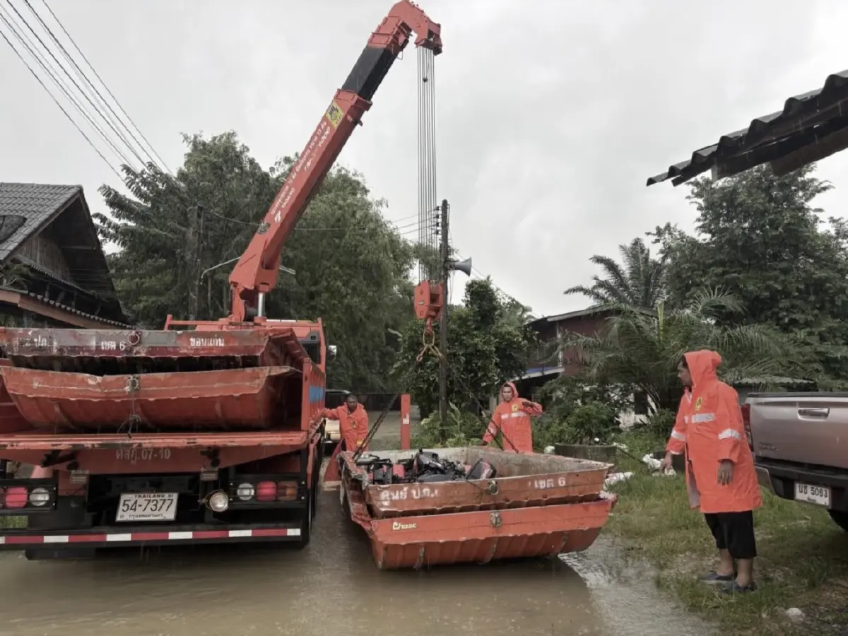 ปภ. ยกระดับภารกิจช่วยเหลือผู้ประสบภัย น้ำท่วมหาดใหญ่