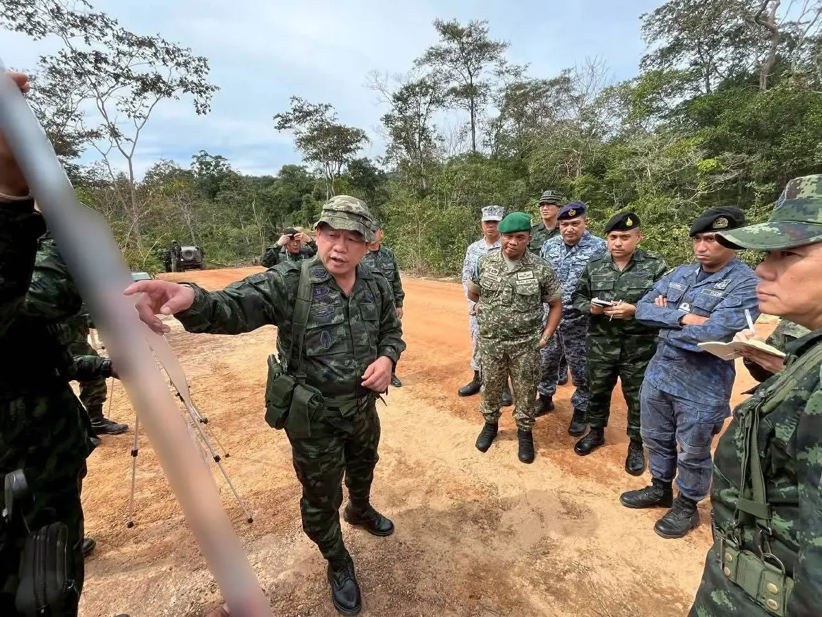 คณะผู้สังเกตการณ์อาเซียนฝ่ายไทยเร่งตรวจสอบ! ทุ่นระเบิดใหม่ชายแดน