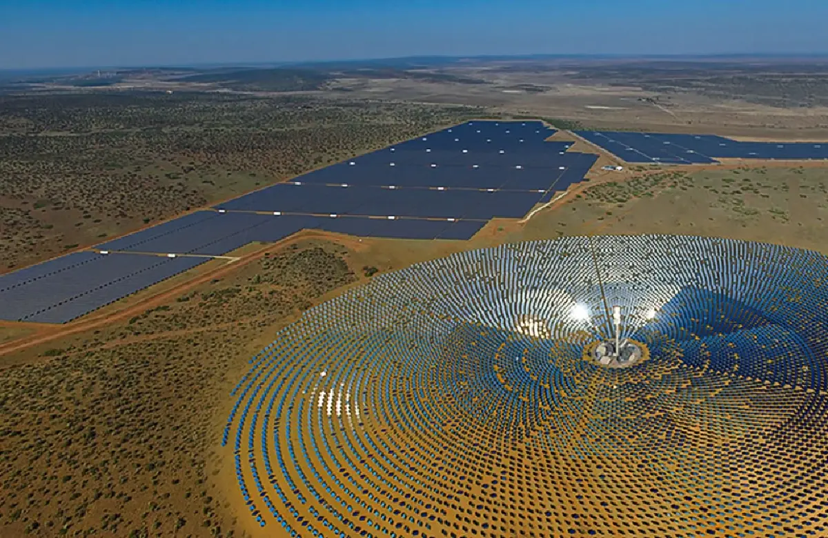 โครงการ Noor Ouarzazate Solar Complex ในโมร็อกโก ดำเนินการโดย PowerChina และ ACWA Power / ภาพ chinaglobalsouth.com