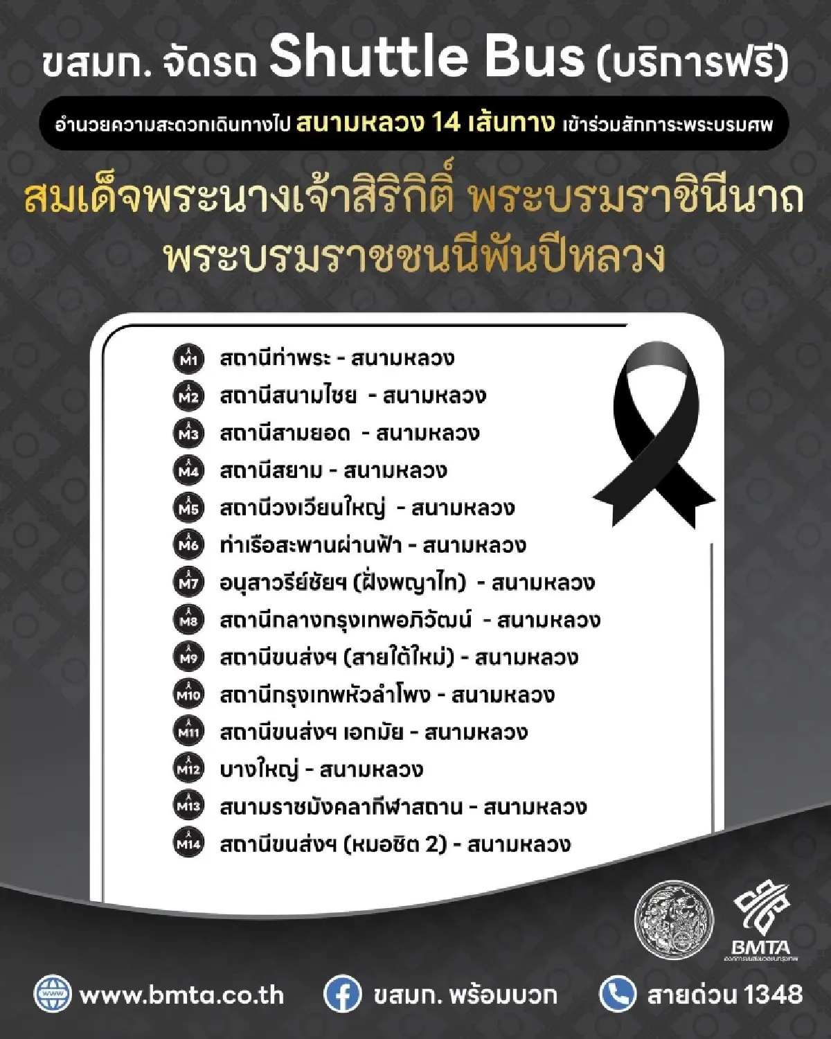 กรมรางฯ ลุยตรวจ MRT สนามไชย พร้อมระบบราง รับประชาชนสักการะพระบรมศพ