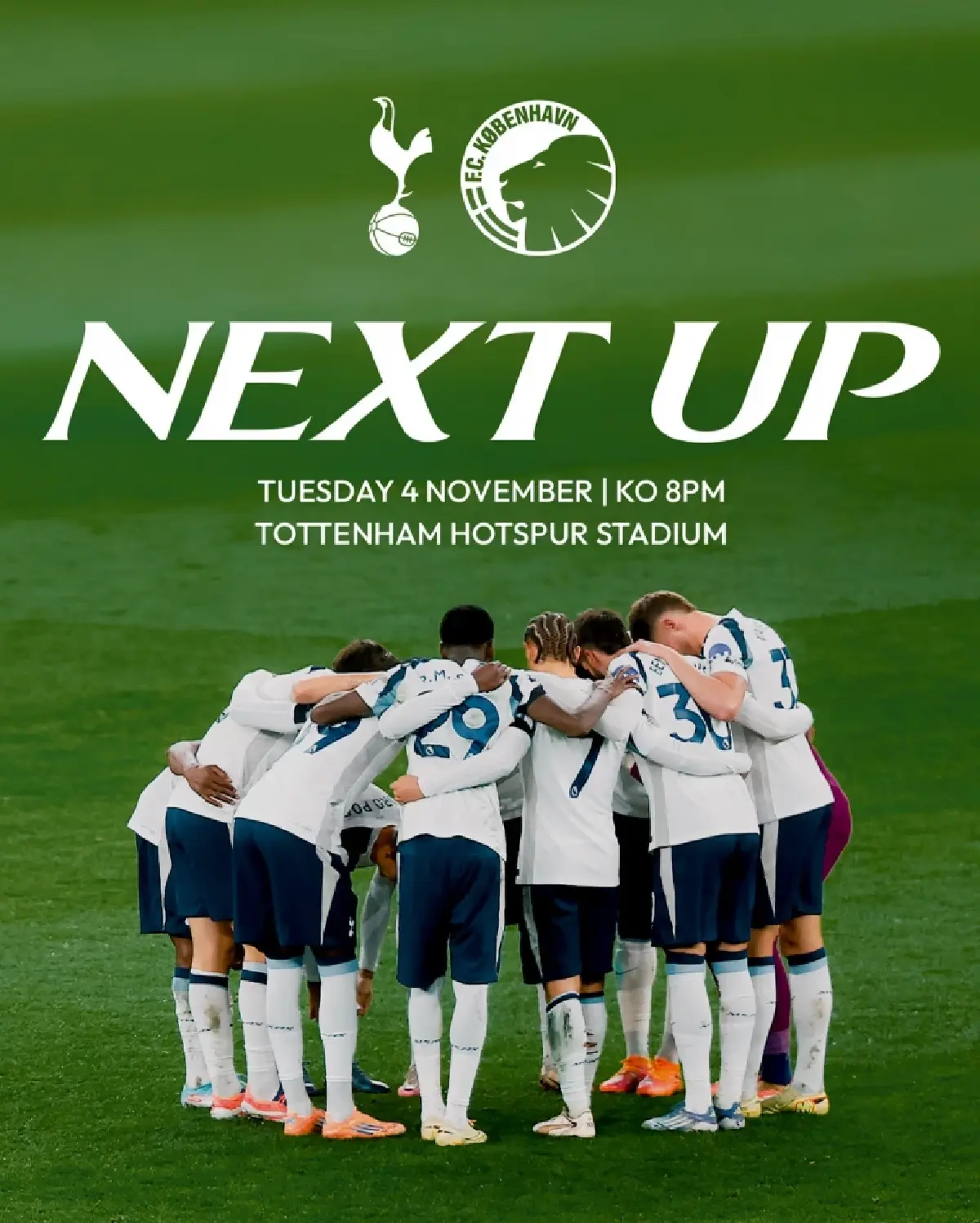 ถ่ายทอดสด สเปอร์ส พบ โคเปนเฮเกน ยูฟ่า แชมเปี้ยนส์ลีก วันนี้ 4 พ.ย.68