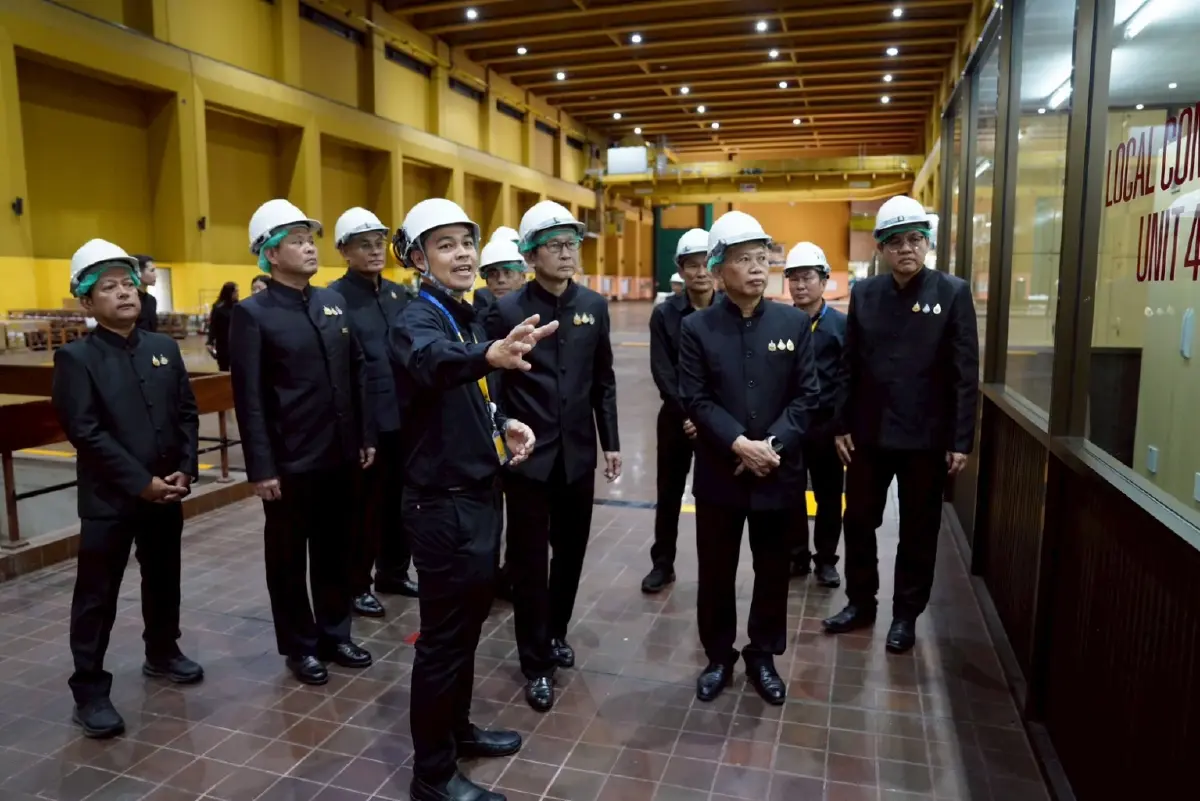 รมว.อรรถพลตรวจแผนปรับปรุงโรงไฟฟ้าเขื่อนสิริกิติ์ สั่ง กฟผ.คุมน้ำ