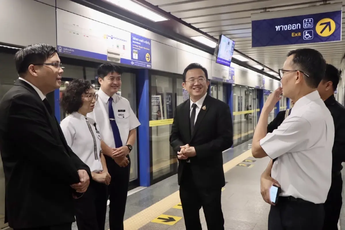 กรมรางฯ ลุยตรวจ MRT สนามไชย พร้อมระบบราง รับประชาชนสักการะพระบรมศพ