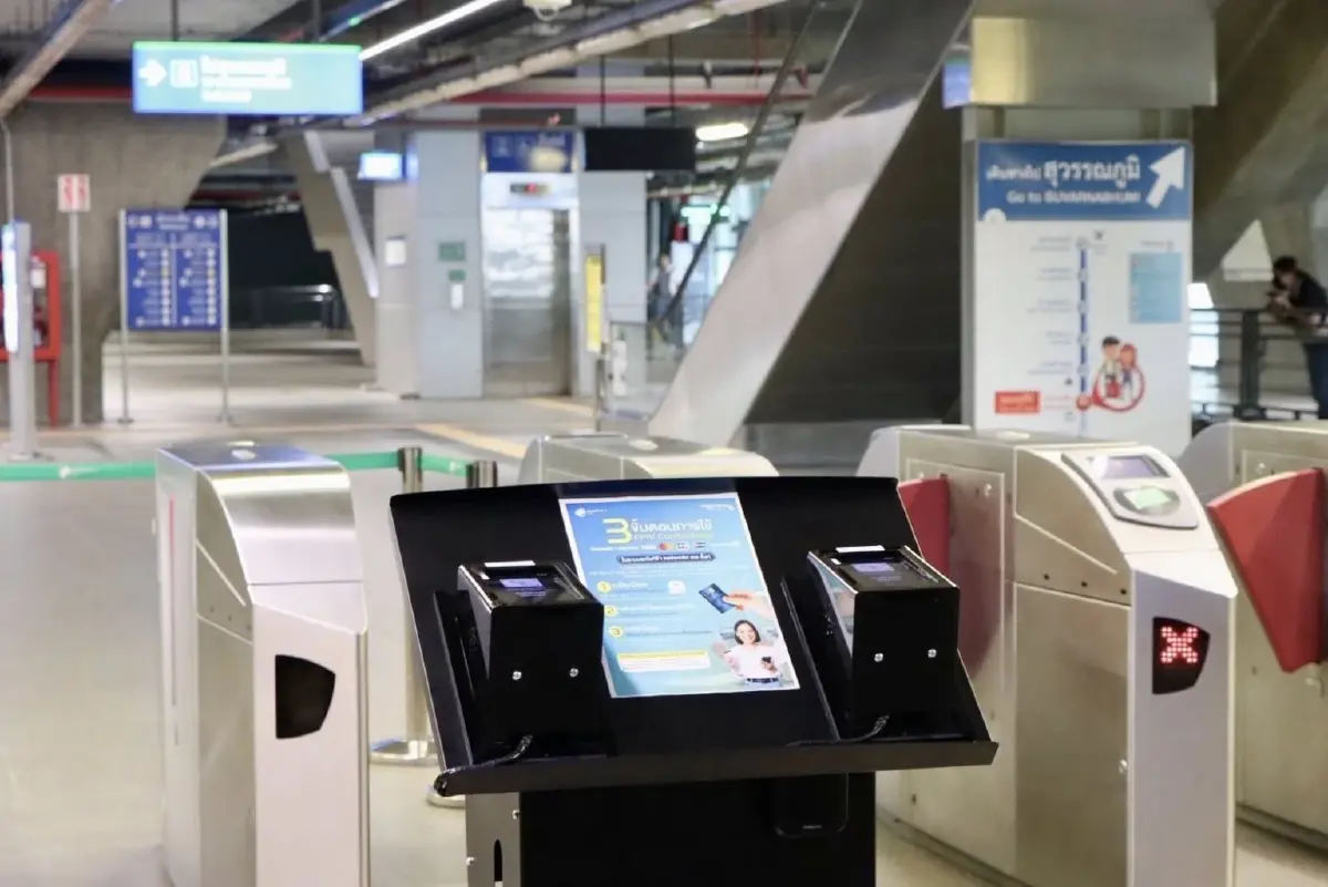 สู่สังคมไร้เงินสด Airport Rail Link แตะบัตร EMV ขึ้นรถไฟฟ้าได้แล้ว