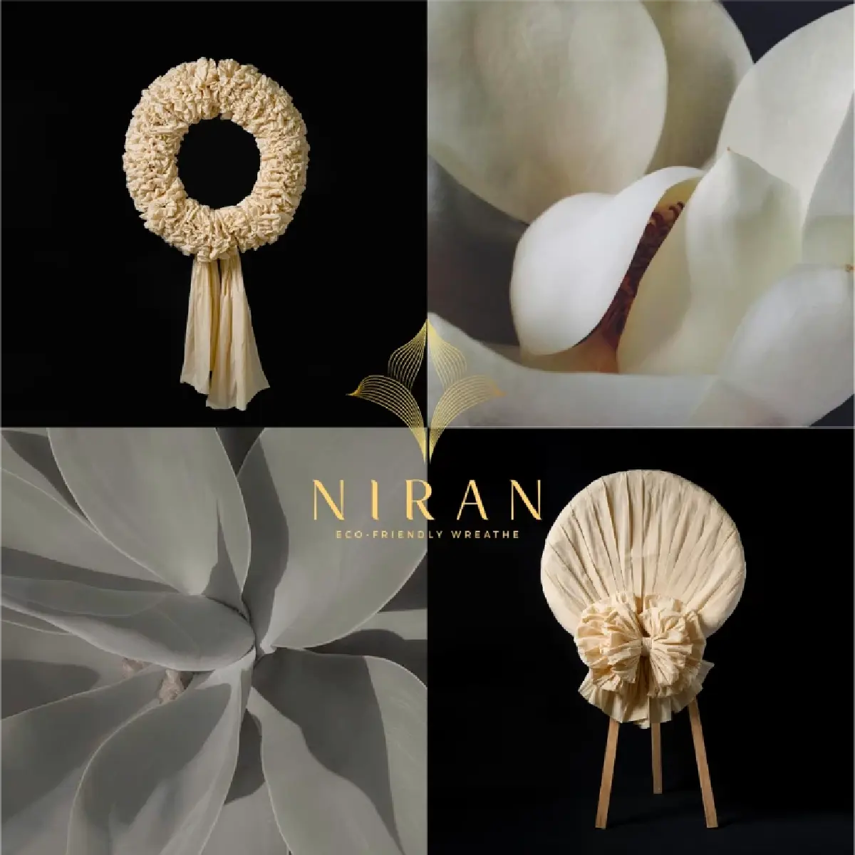 พวงหรีดผ้าดิบ