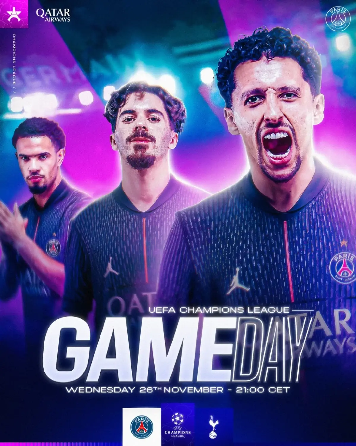 ดูบอลสด ถ่ายทอดสด เปแอสเช พบ สเปอร์ส ยูฟ่า แชมเปี้ยนส์ลีก วันนี้