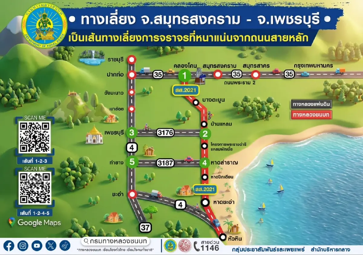 เปิดพิกัด 7 เส้นทางเลี่ยงรถติดปีใหม่ 2569 ถึงบ้านไว ไม่แออัด