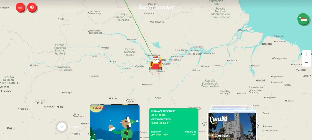 เช็กพิกัด “ซานต้า” เรียลไทม์ฉบับปี 2025 ด้วย AI และ Big Data