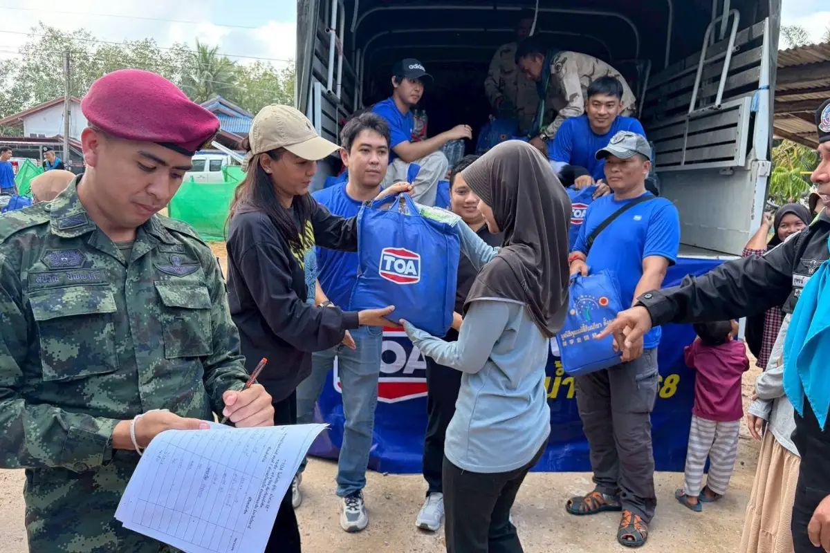 TOA บริจาค 10 ล้าน! เร่งฟื้นฟู รพ.หาดใหญ่ พร้อมส่งอาสาผนึกกำลังทหาร