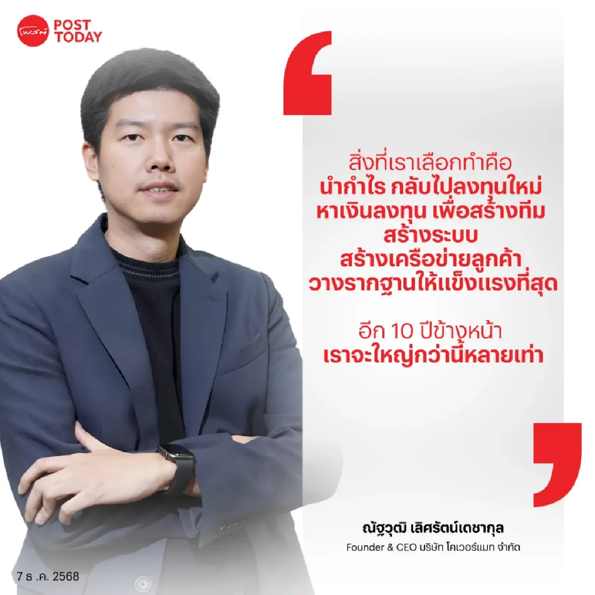 “โคเวอร์แมท” เติบโตจาก “ศูนย์” สู่ New S Curve โตอีก 10X