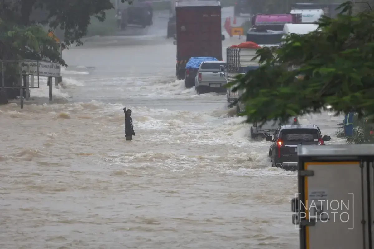 ภาพเหตุการณ์น้ำท่วมในพื้นที่หาดใหญ่