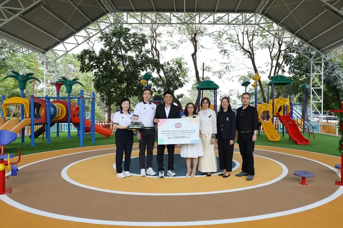 TOA ปรับโฉมสนามเด็กเล่นบ้านราชาวดี (ชาย) ด้วยผลงานนิสิตจุฬาฯ มอบสุข