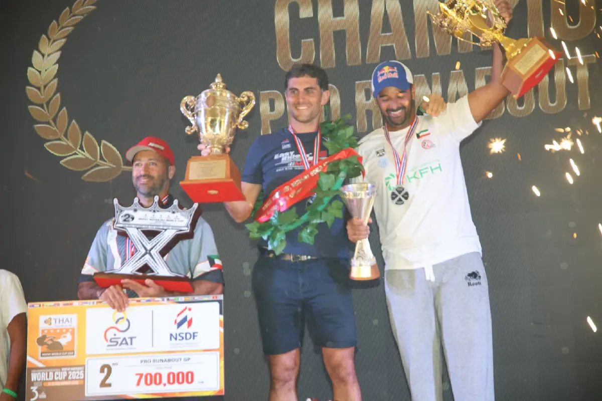 เจ็ตสกีเวิลด์คัพ 2025 ไทยเจ๋งคว้า 11 แชมป์โลกสะพัด 680 ล.