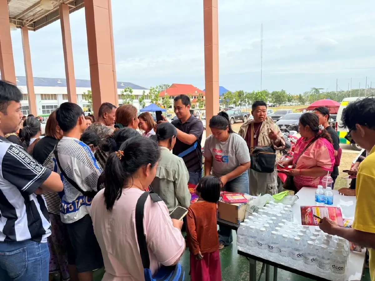 ทรู คอร์ปอเรชั่น  ดูแล 'พลังใจ' ประชาชนศูนย์พักพิงฯ ชายแดนไทย–กัมพูชา นอกเหนือจากสัญญาณ