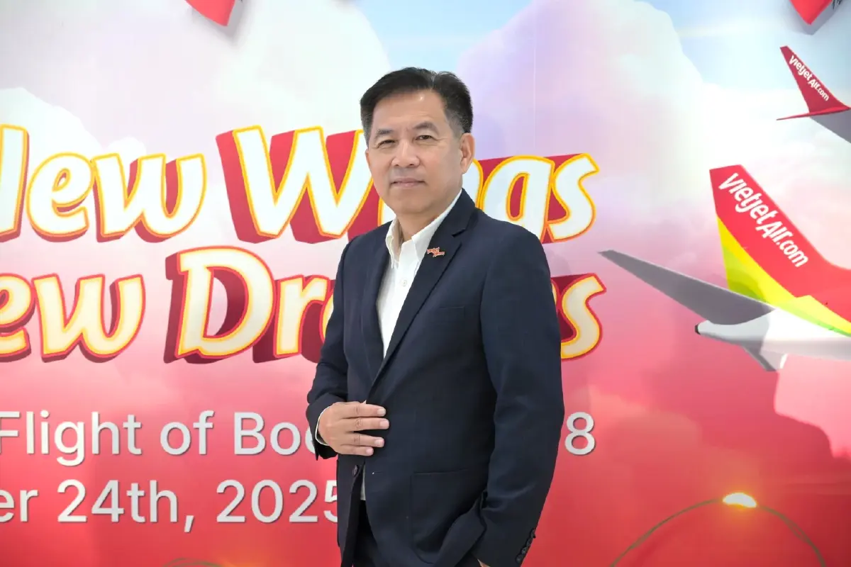 นายวรเนติ หล้าพระบาง ประธานเจ้าหน้าที่บริหาร สายการบินเวียตเจ็ทไทยแลนด์