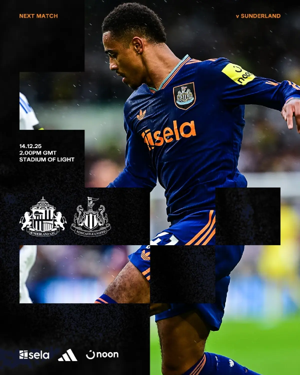 ถ่ายทอดสด ซันเดอร์แลนด์ พบ นิวคาสเซิ่ล พรีเมียร์ลีก วันนี้ 14 ธ.ค.68