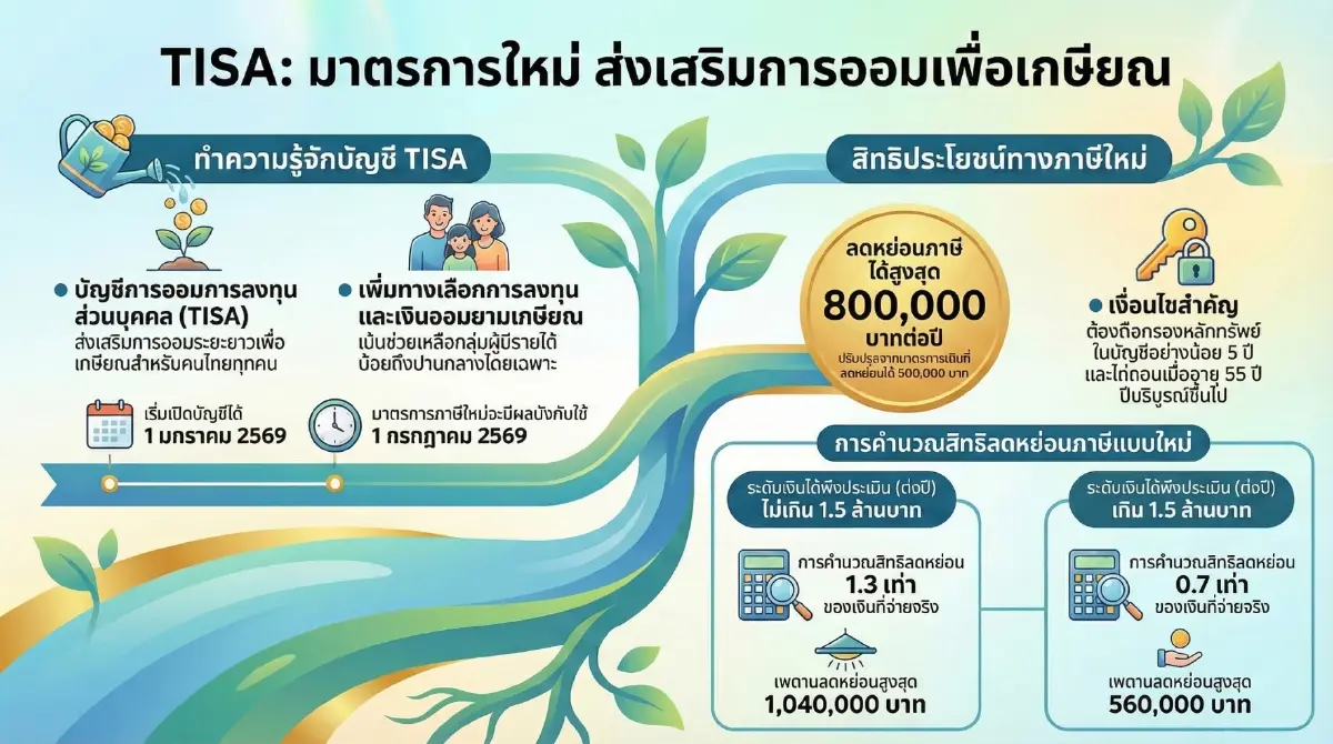 TISA ส่งเสริมการออมระยะยาว 
