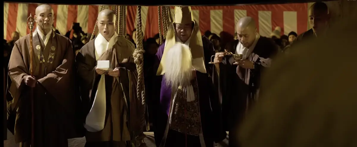 พิธีกรรมการตีระฆัง 108 ครั้งที่วัดจิโอนอิน