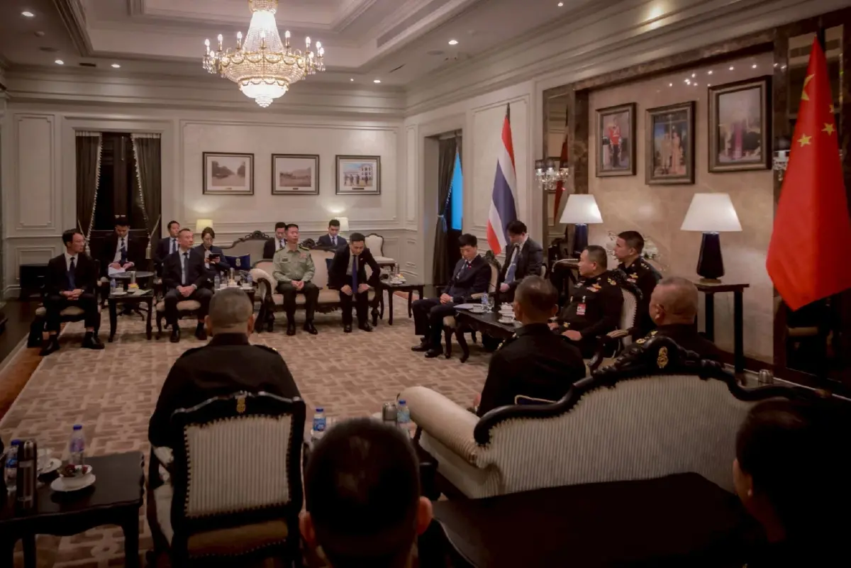 'หลิว จงอี้' ถกกองทัพบกร่วมแก้ปัญหาไซเบอร์สแกม ชี้รัฐบาลกัมพูชาโยงขบวนการสแกมเมอร์