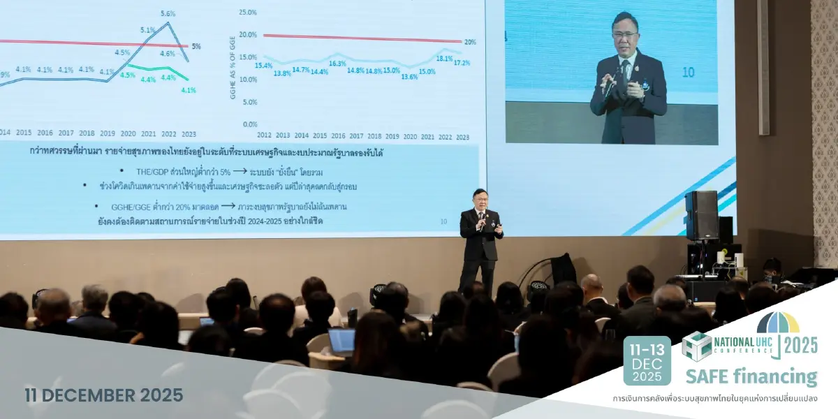 นพ.ศุภกิจ ศิริลักษณ์  ผู้อำนวยการสถาบันวิจัยระบบสาธารณสุข