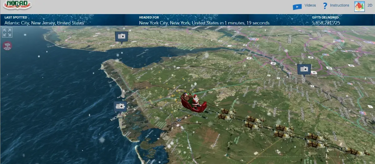 เช็กพิกัด “ซานต้า” เรียลไทม์ฉบับปี 2025 ด้วย AI และ Big Data